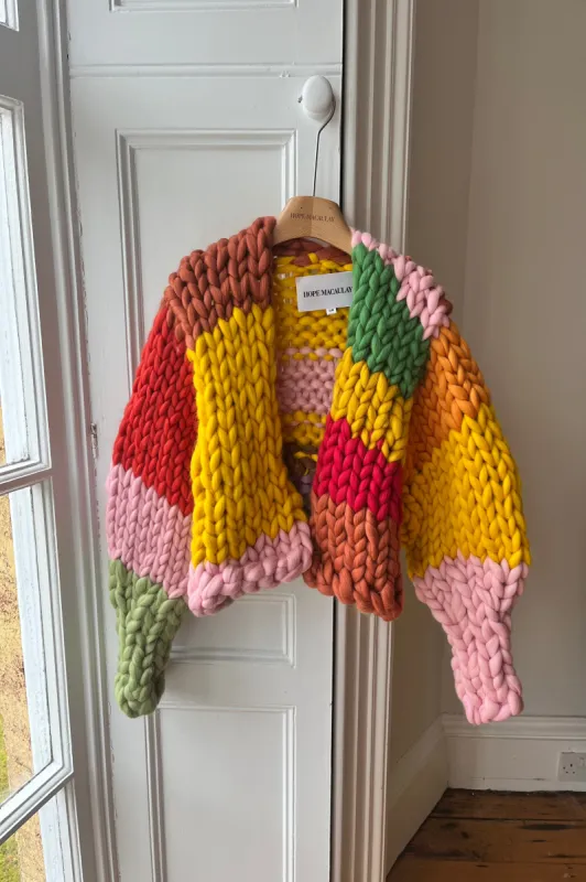 Pull Colossal Tricoté HOPE MaCaulay - Taille L/XL - Multicolore - NEUF Avec étiquettes