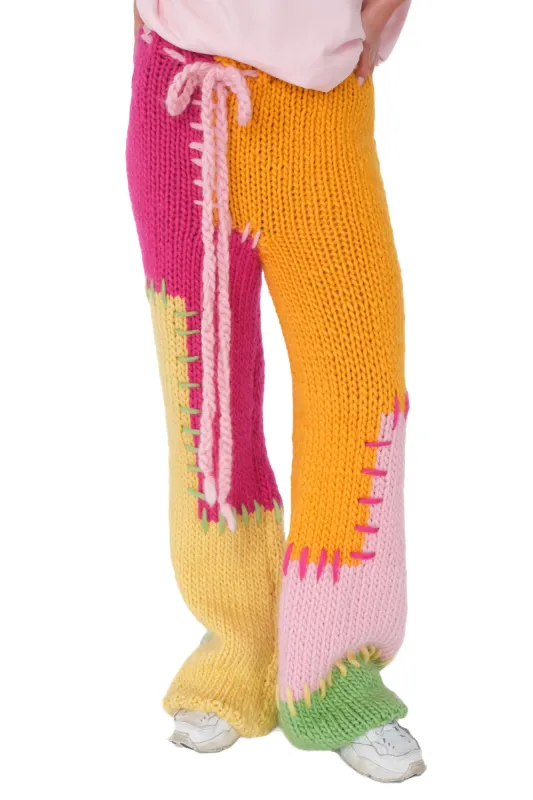 Paradise Patchwork Chunky Knit Pants sold by Hope Macaulay