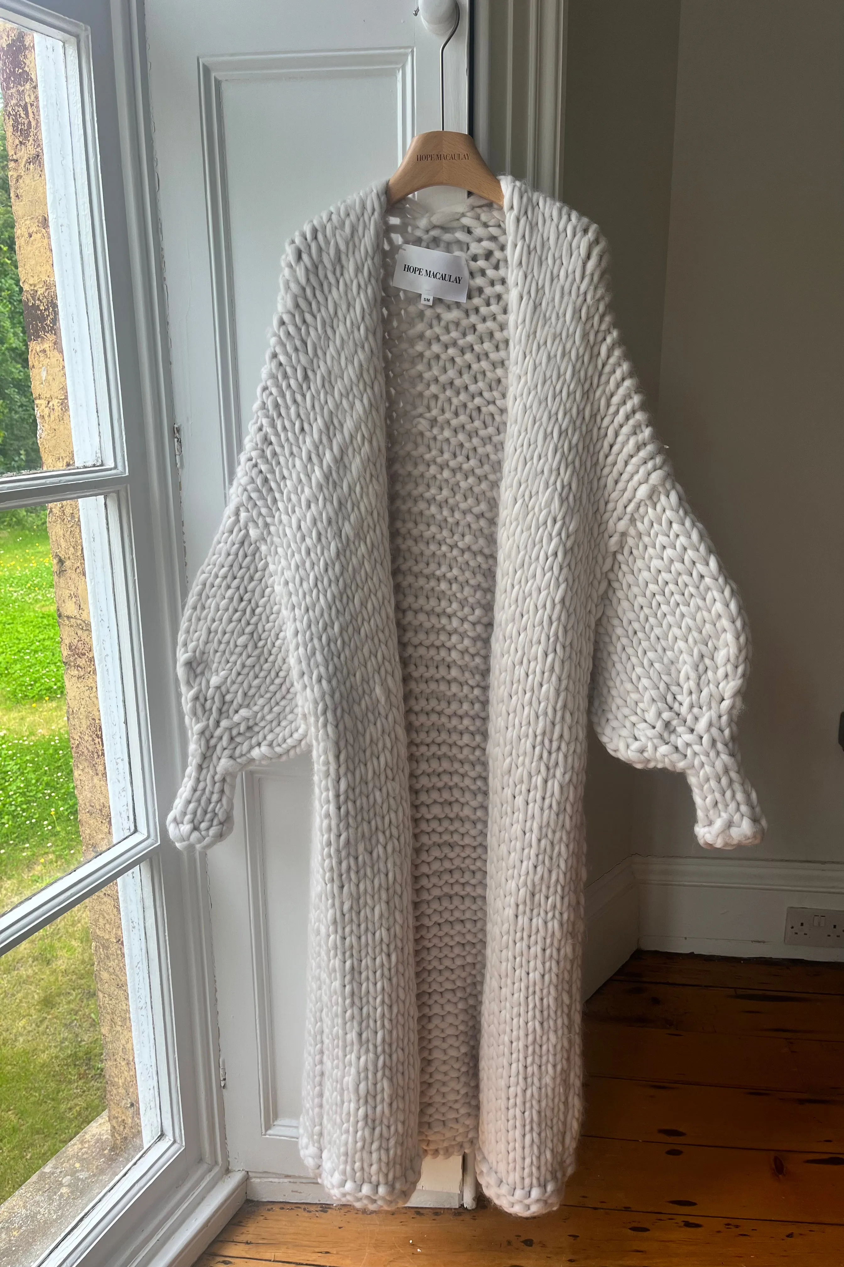 1of1 White Chunky Knit Maxi Cardigan S/M (Sample) sold by Hope Macaulay