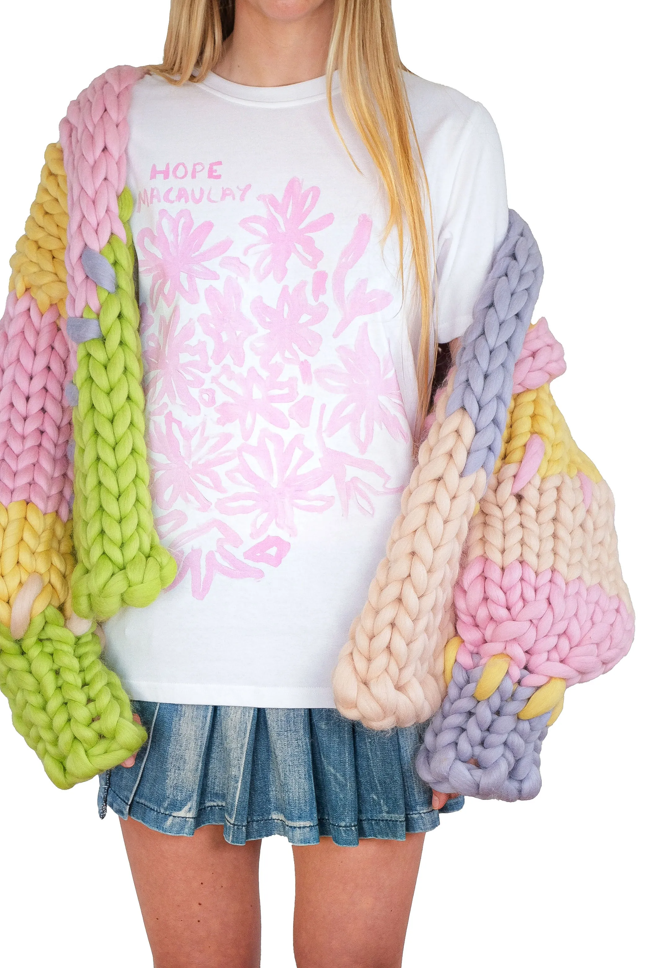 Pink Floral Oversized T-shirt sold by Hope Macaulay product image thumbnail 4