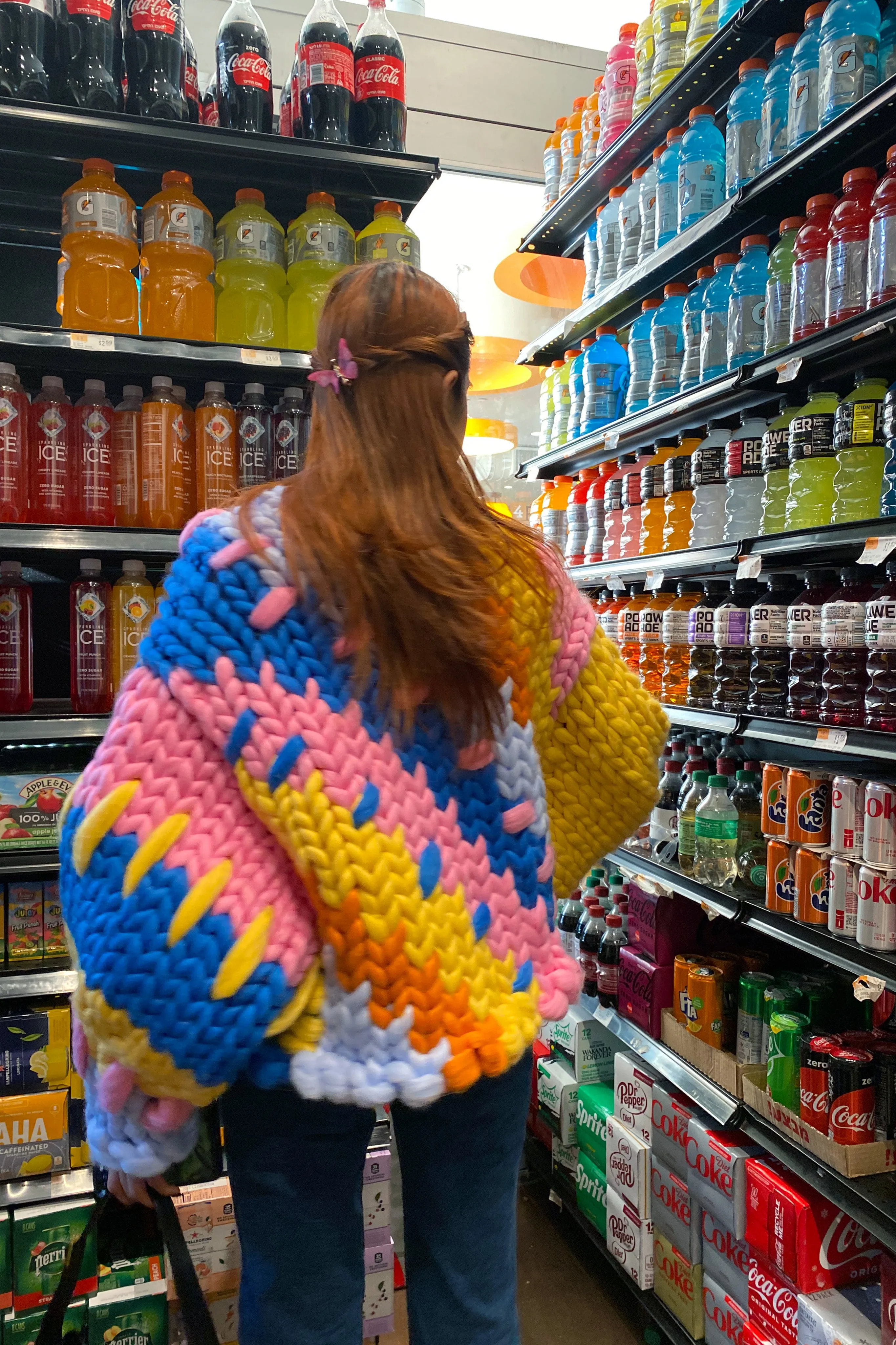 Colourful Colossal Knit Cardigan sold by Hope Macaulay