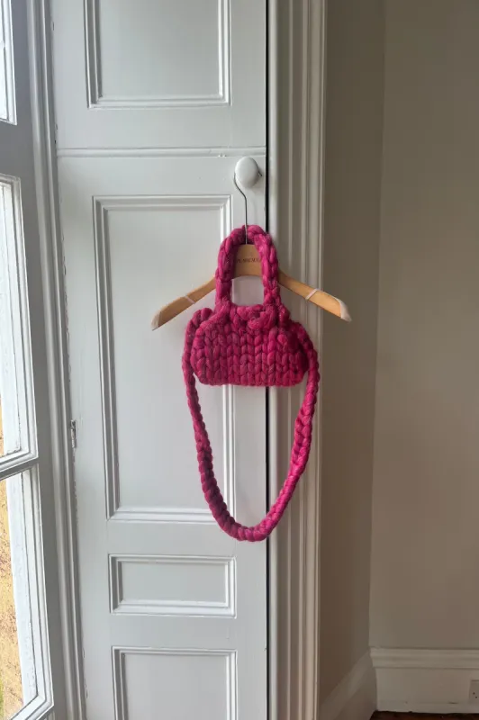 Sparkle Triangle Knit Bag (Sample) made by Hope Macaulay