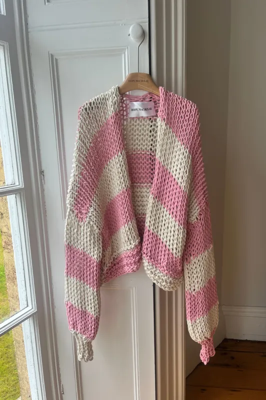 1of2 Rope Chunky Knit Cardigan (Sample) sold by Hope Macaulay