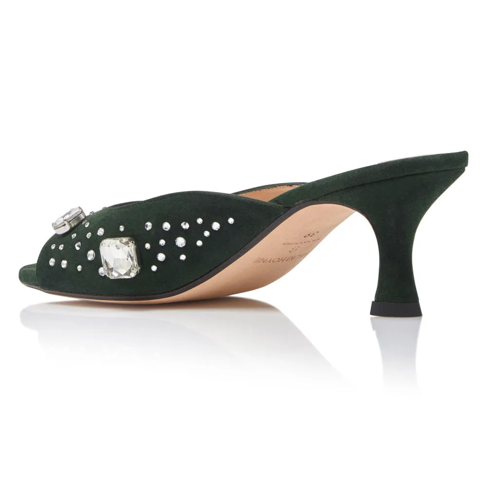 The Moment Peep Toe Kitten Heel - Green sold by Nicki Hoyne product image thumbnail 4