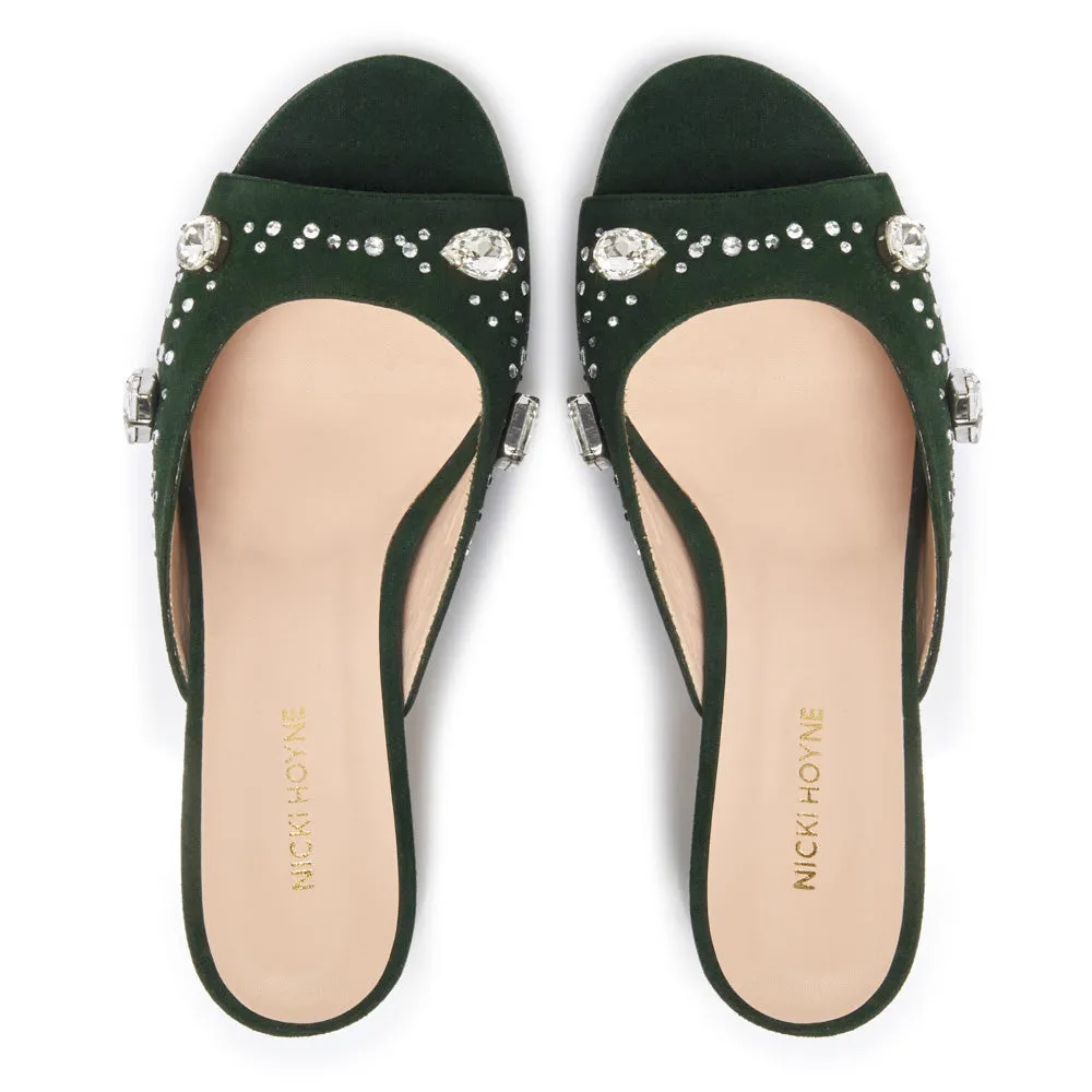 The Moment Peep Toe Kitten Heel - Green sold by Nicki Hoyne product image thumbnail 2