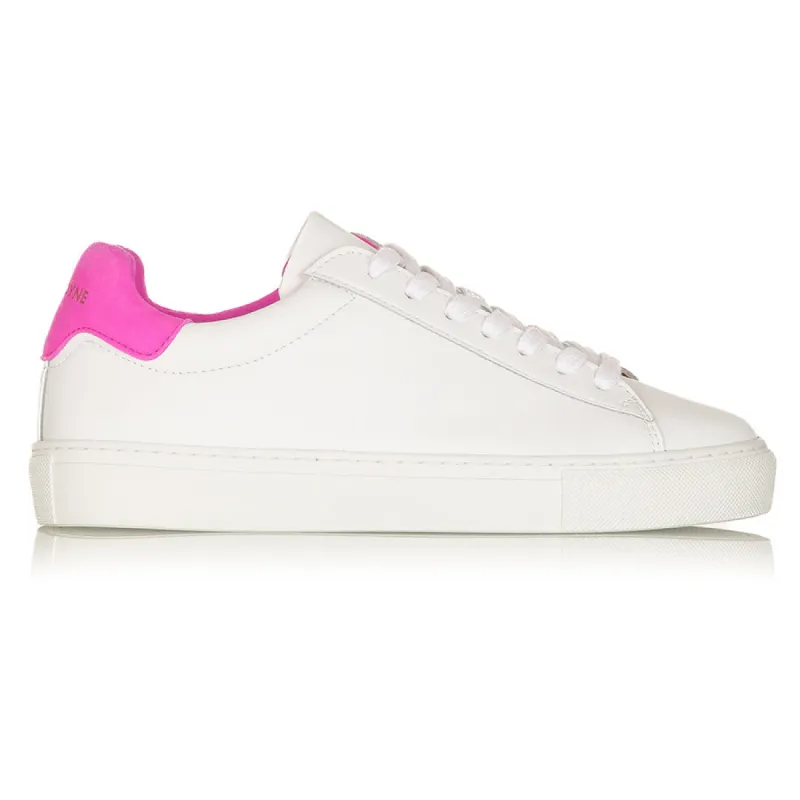 Classic Trainer - White/Neon Pink Suede sold by Nicki Hoyne