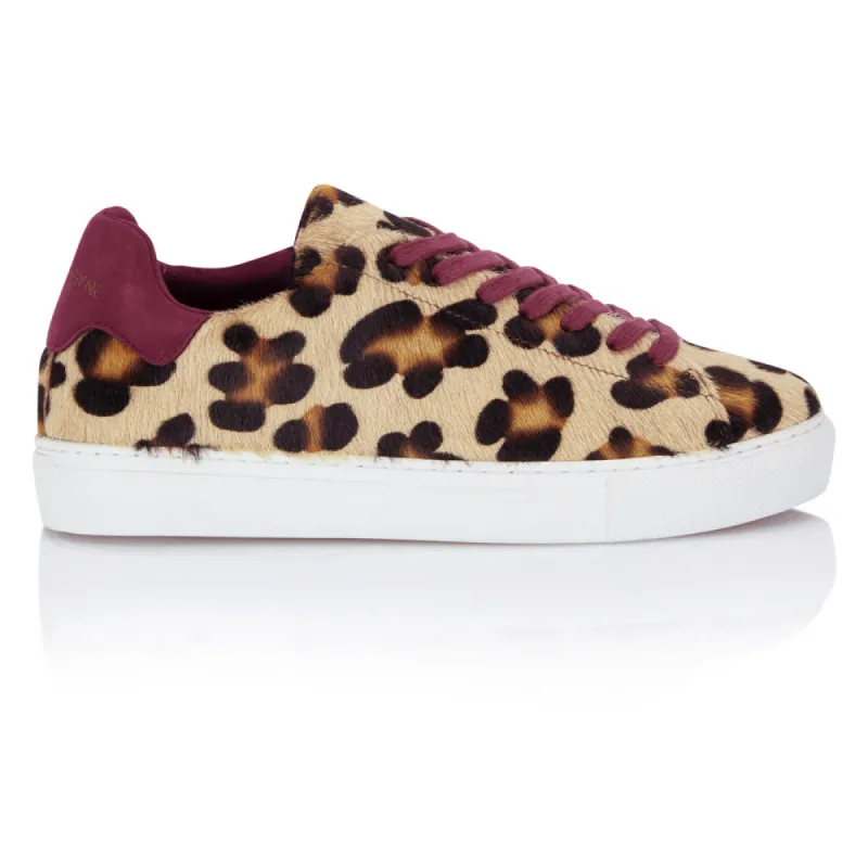 Classic Trainer - Leopard/Oxblood Suede sold by Nicki Hoyne