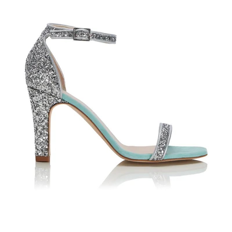 Out Out Sandal - Silver Glitter sold by Nicki Hoyne