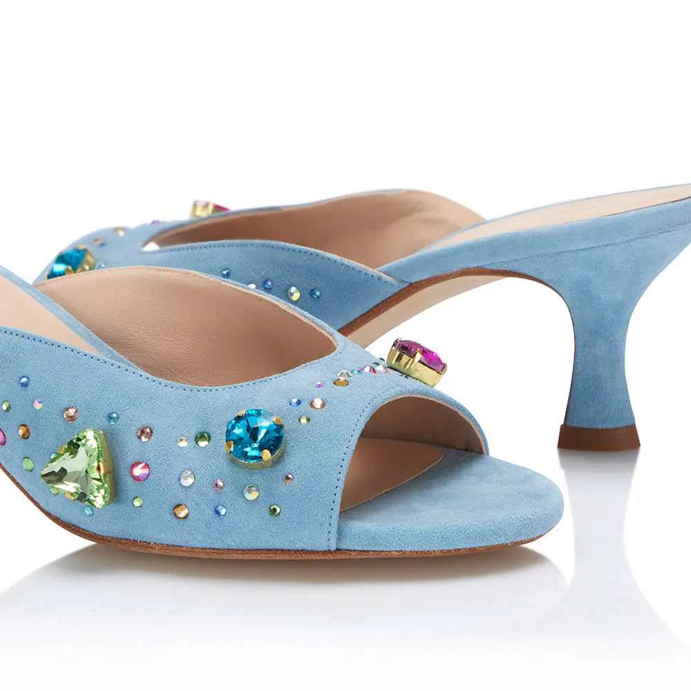 The Moment Peep Toe Kitten Heel - Blue sold by Nicki Hoyne product image thumbnail 2
