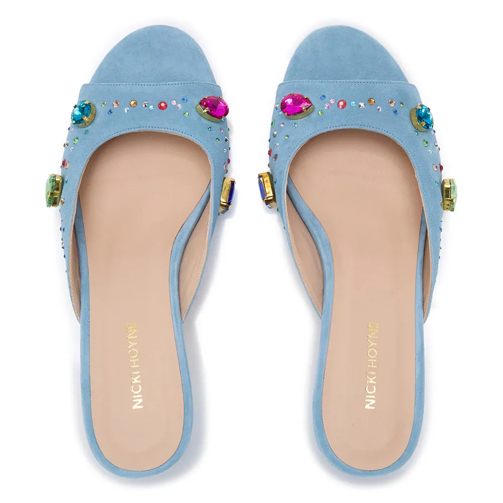 The Moment Peep Toe Kitten Heel - Blue sold by Nicki Hoyne product image thumbnail 4