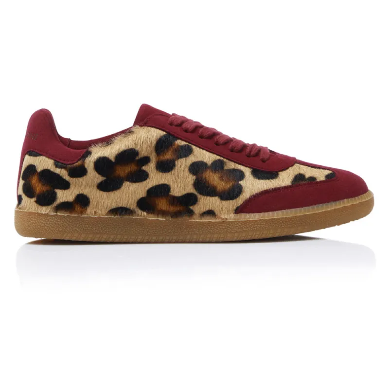 Sporty Trainer - Leopard/Oxblood Suede sold by Nicki Hoyne