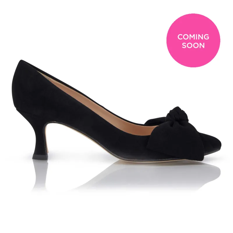 Bow Kitten Heel - Black sold by Nicki Hoyne