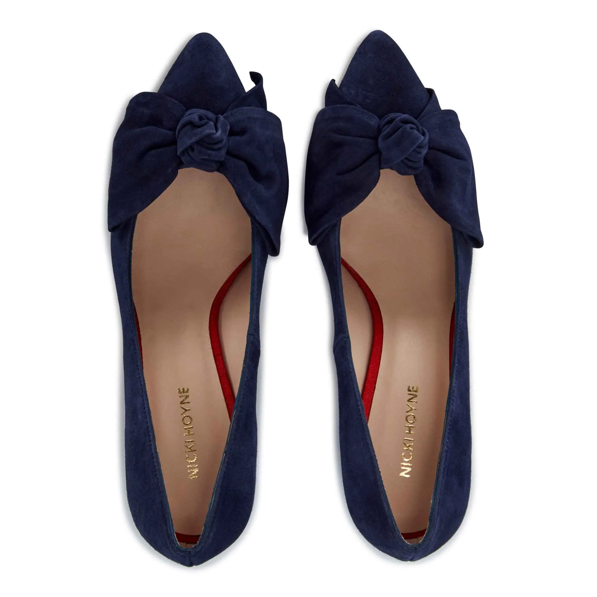 Bow Pump - Navy Suede sold by Nicki Hoyne product image thumbnail 2