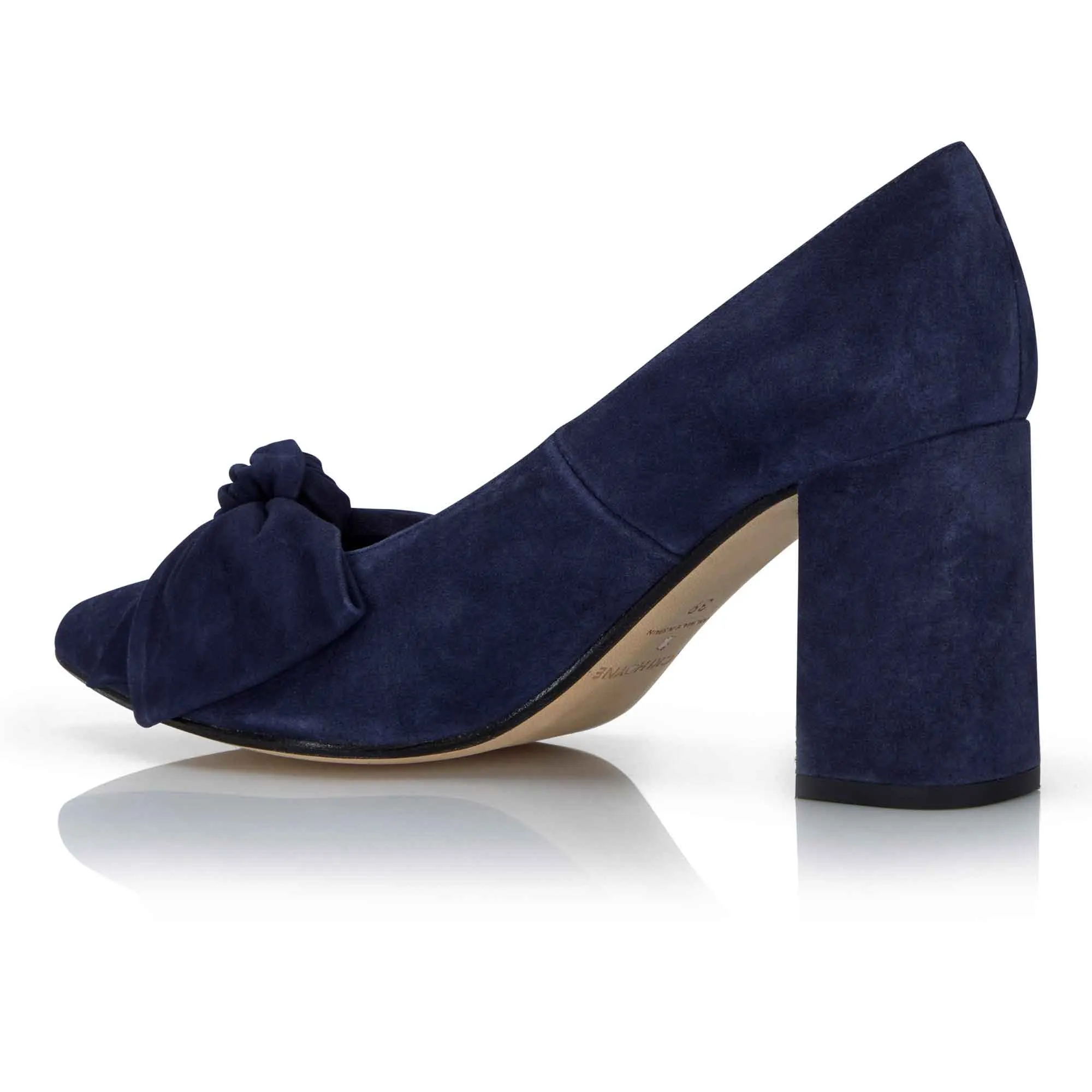 Bow Pump - Navy Suede sold by Nicki Hoyne product image thumbnail 4