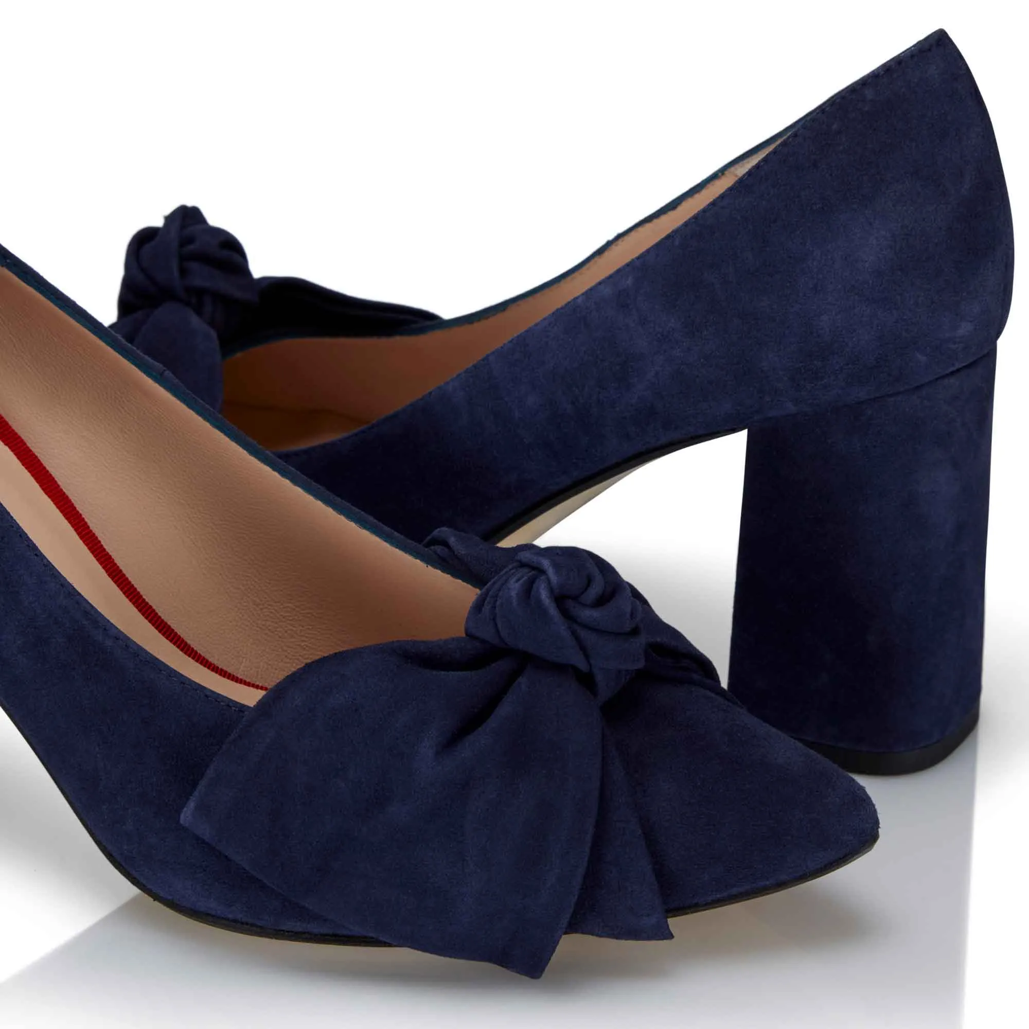 Bow Pump - Navy Suede sold by Nicki Hoyne product image thumbnail 3