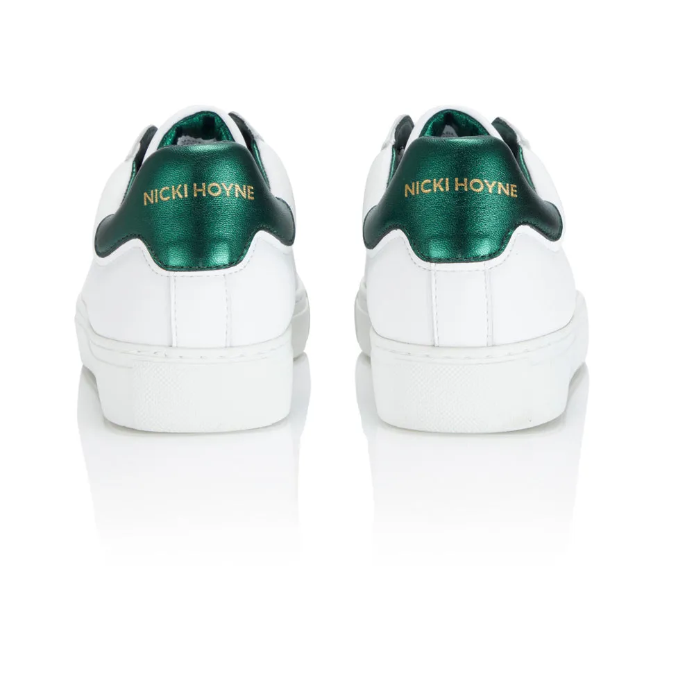 Classic Trainer - White/Emerald sold by Nicki Hoyne product image thumbnail 4