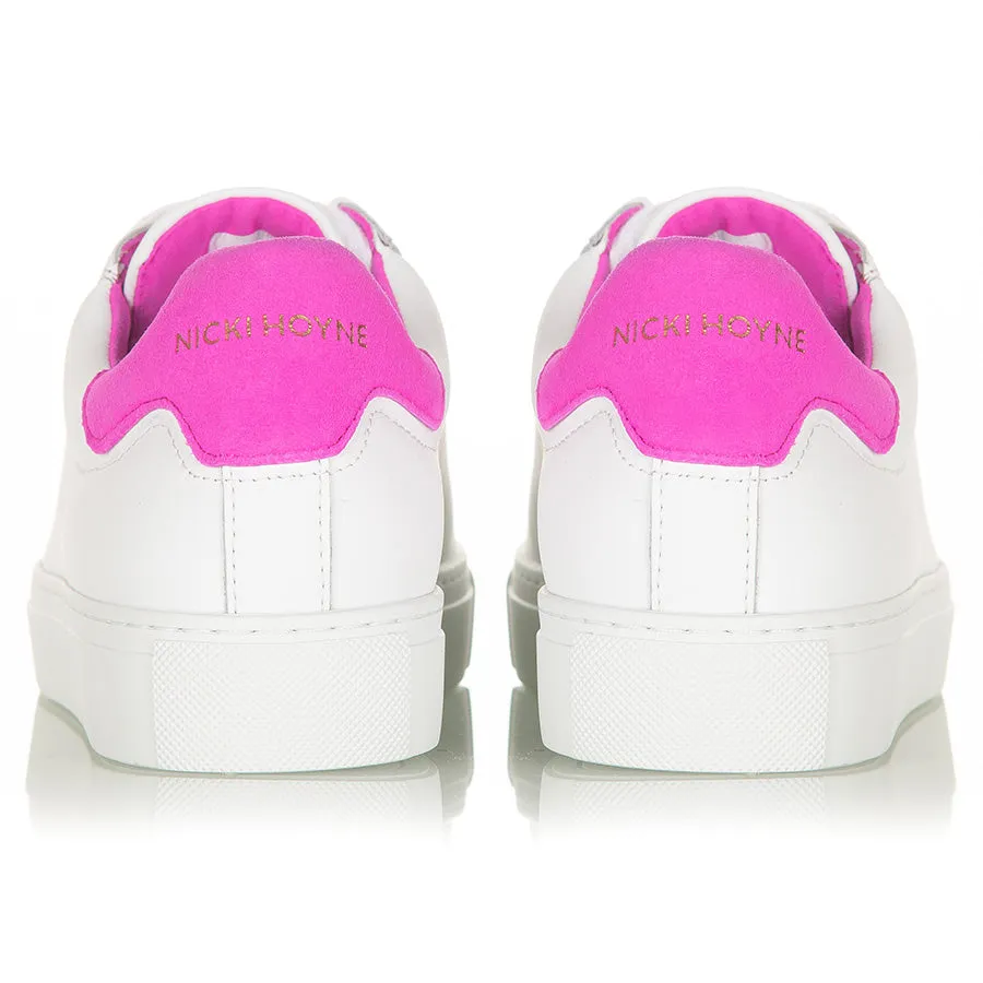Classic Trainer - White/Pink sold by Nicki Hoyne product image thumbnail 3