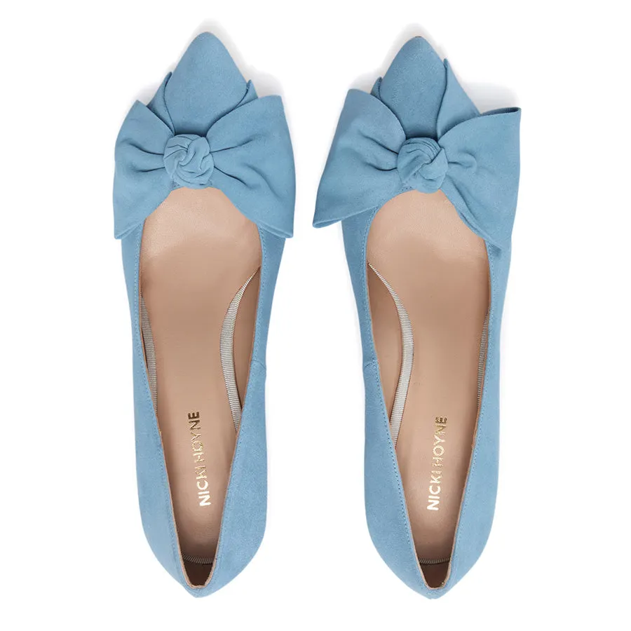 Bow Pump Heel - Blue sold by Nicki Hoyne product image thumbnail 2