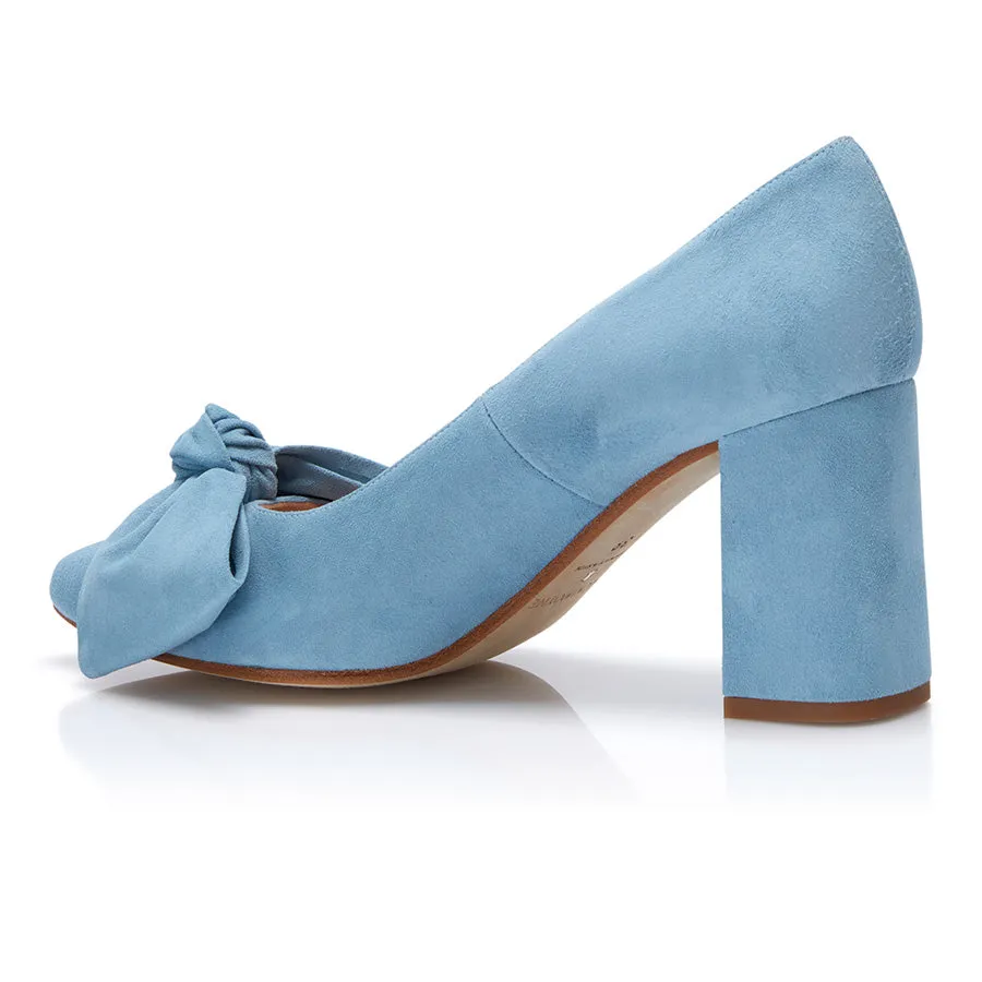 Bow Pump Heel - Blue sold by Nicki Hoyne product image thumbnail 4