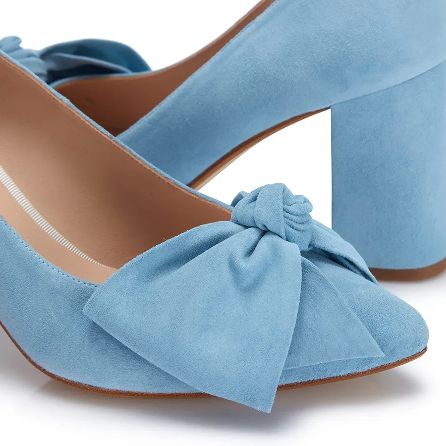 Bow Pump Heel - Blue sold by Nicki Hoyne product image thumbnail 3