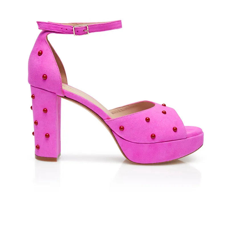 Bon Bon Platform - Pink & Red sold by Nicki Hoyne