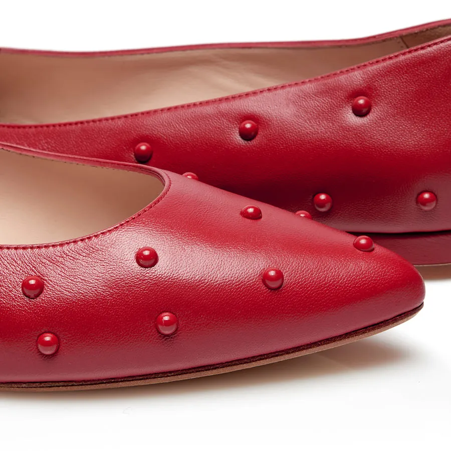 Bon Bon Flat - Red & Red sold by Nicki Hoyne product image thumbnail 4