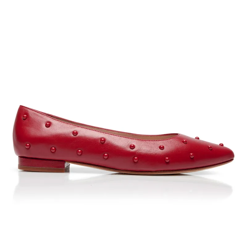 Bon Bon Flat - Red & Red sold by Nicki Hoyne