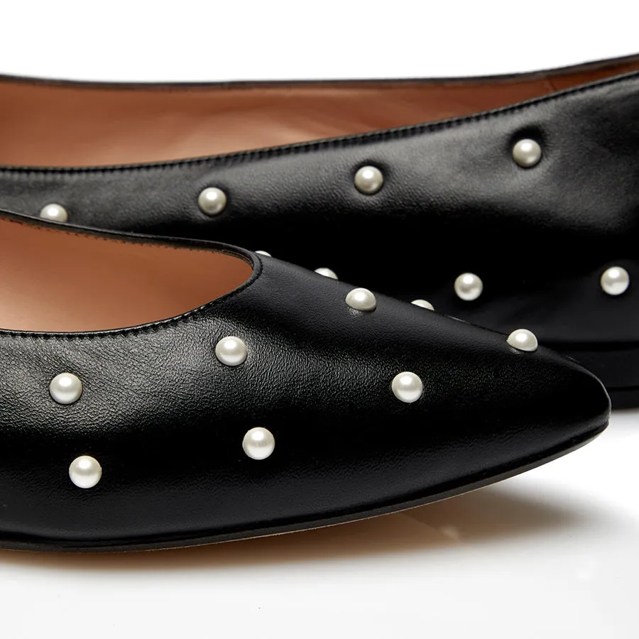 Bon Bon Flat - Black & Pearl sold by Nicki Hoyne product image thumbnail 3
