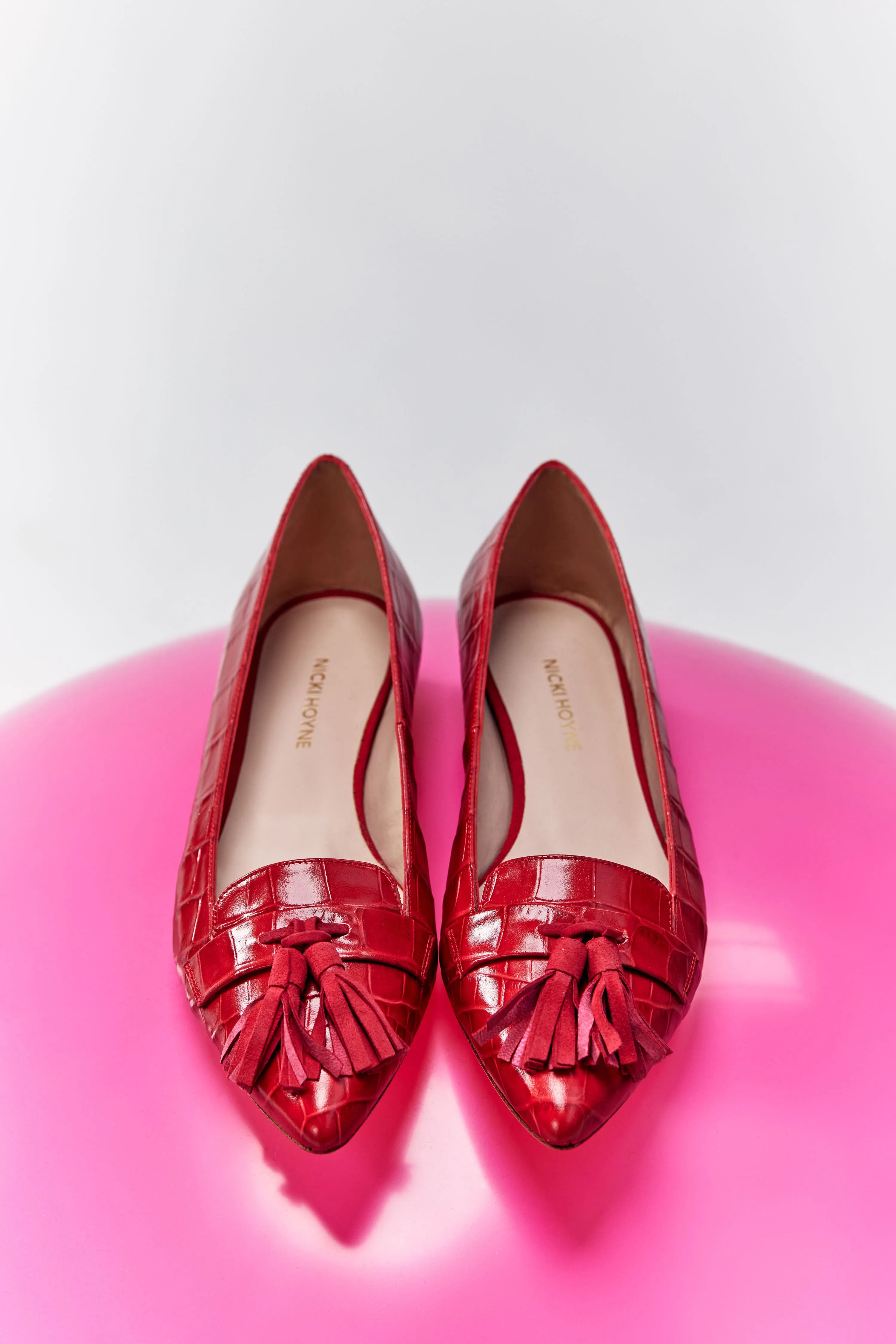 Tassel Flat - Red Croc sold by Nicki Hoyne product image thumbnail 2