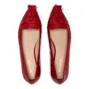 Tassel Flat - Red Croc sold by Nicki Hoyne