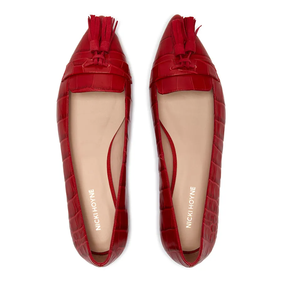 Tassel Flat - Red Croc sold by Nicki Hoyne product image thumbnail 4