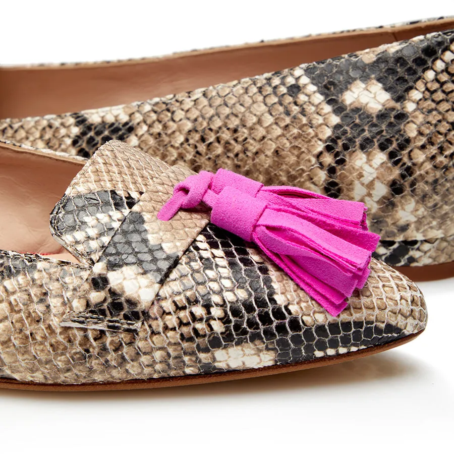 Tassel Flat - Snake/Pink sold by Nicki Hoyne product image thumbnail 2