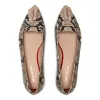 Tassel Flat - Snake/Beige sold by Nicki Hoyne
