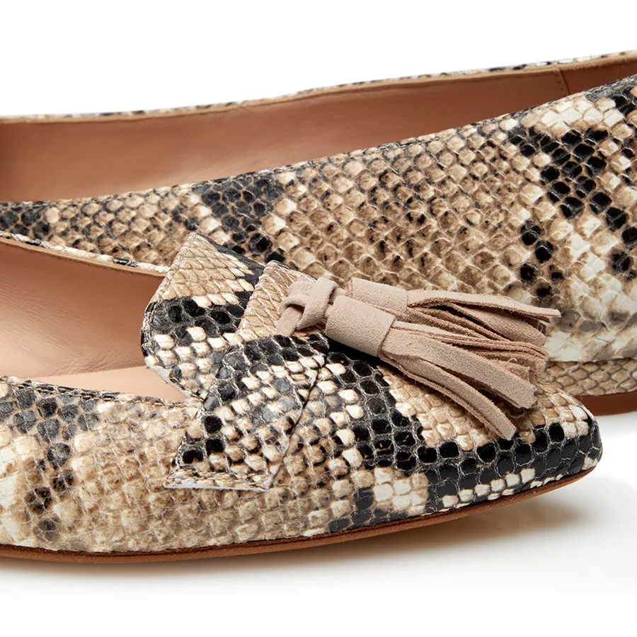 Tassel Flat - Snake/Beige sold by Nicki Hoyne product image thumbnail 2