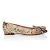 Tassel Flat - Snake/Beige sold by Nicki Hoyne