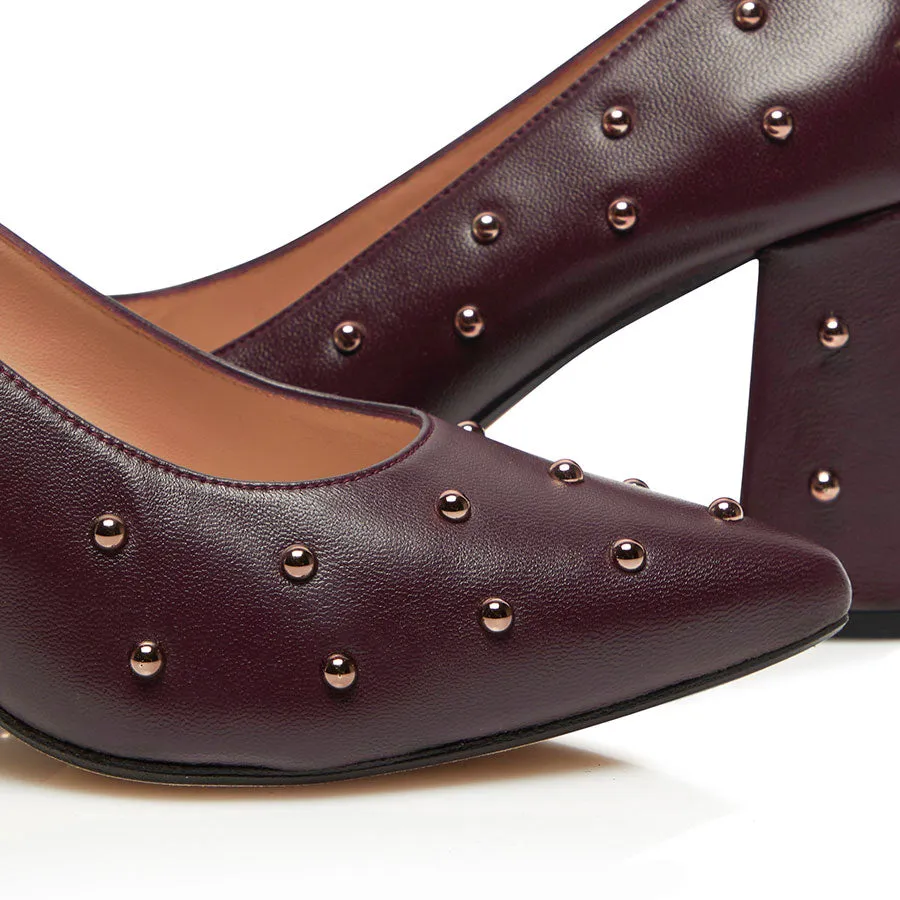 Bon Bon Pump Heel - Burgundy sold by Nicki Hoyne product image thumbnail 5