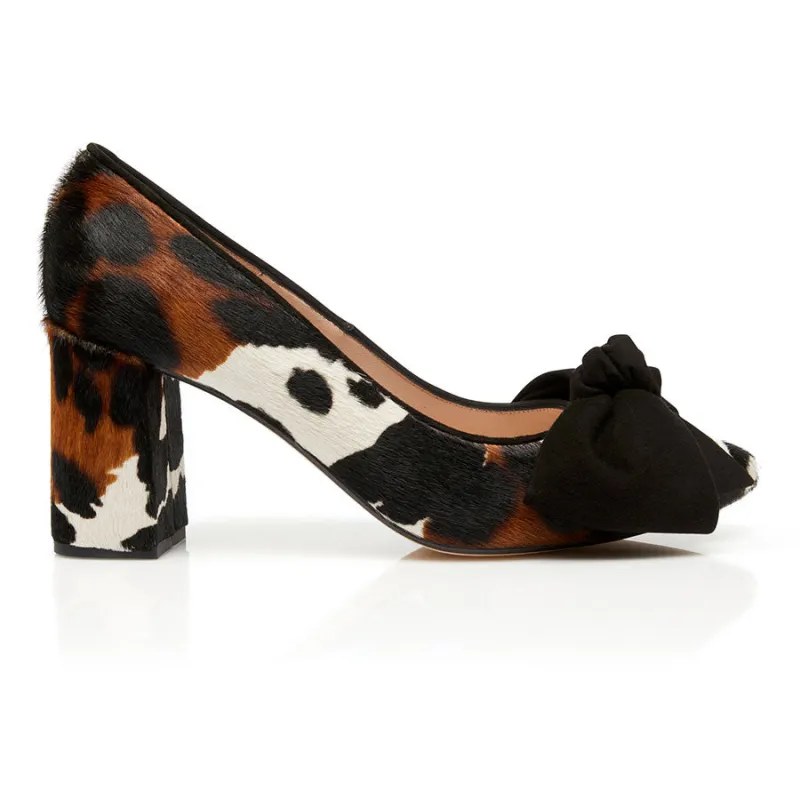 Bow Pump Heel - Cow sold by Nicki Hoyne