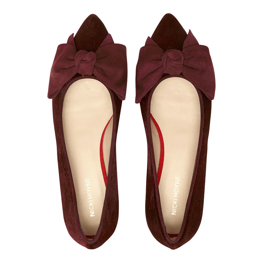 Bow Flat - Burgundy sold by Nicki Hoyne product image thumbnail 5