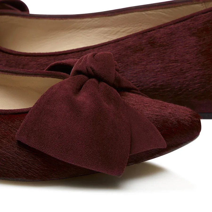 Bow Flat - Burgundy sold by Nicki Hoyne product image thumbnail 4