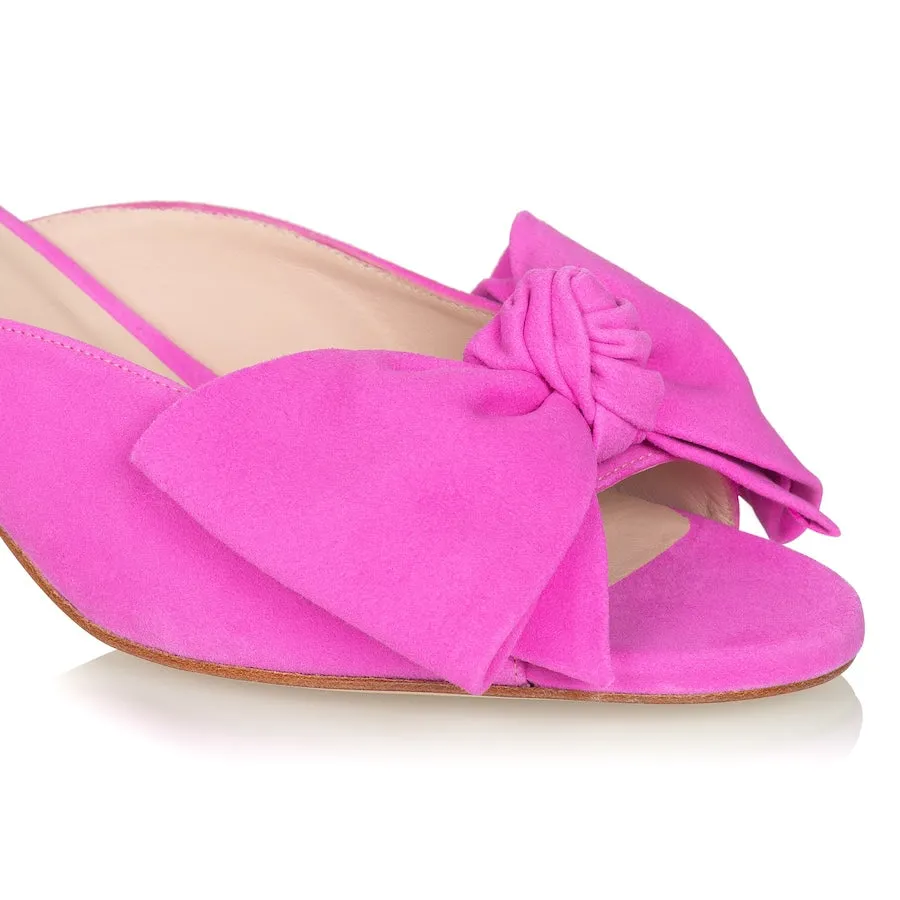 ReNTAL - Bow Peep Toe Kitten Heel - Pink sold by Nicki Hoyne product image thumbnail 3