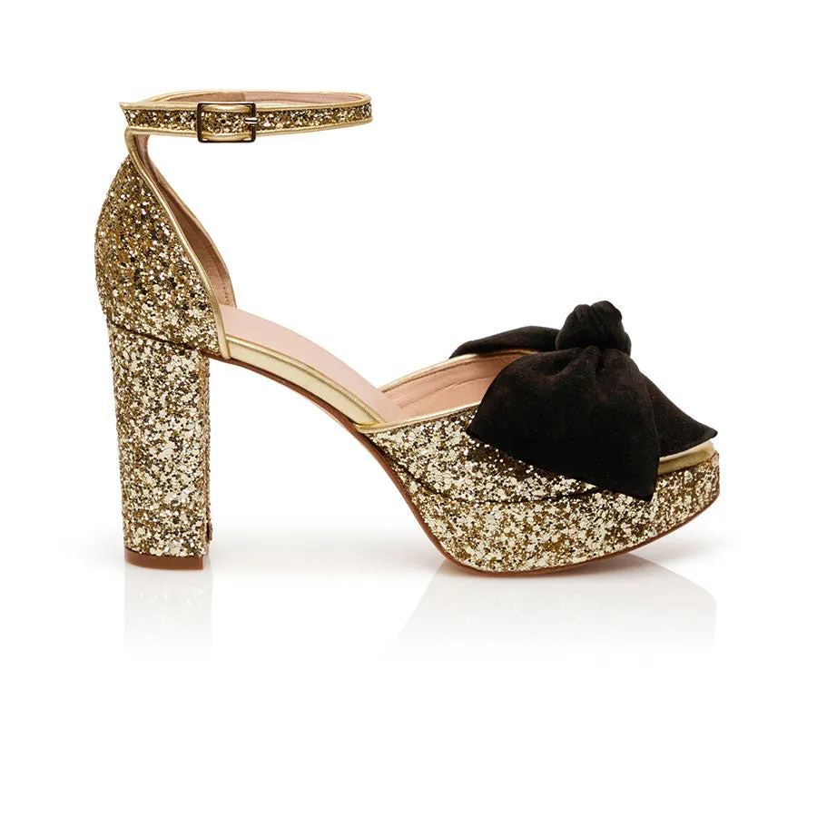 Bow Platform - Gold Glitter sold by Nicki Hoyne