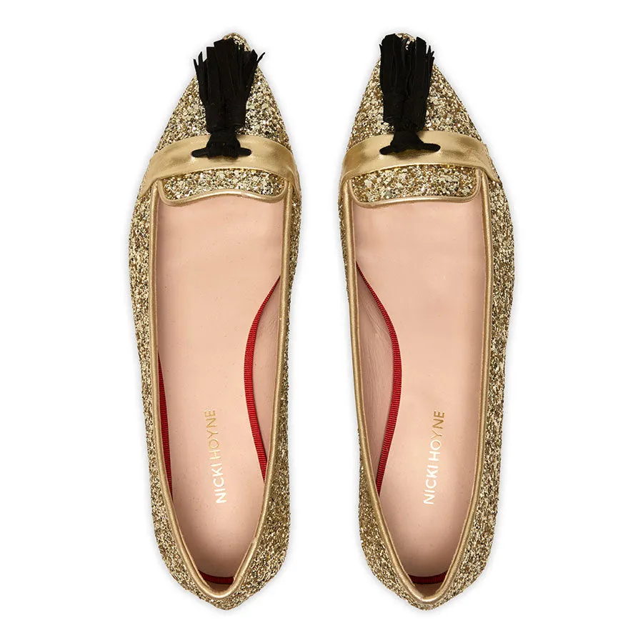 Tassel Flat - Gold Glitter sold by Nicki Hoyne product image thumbnail 3
