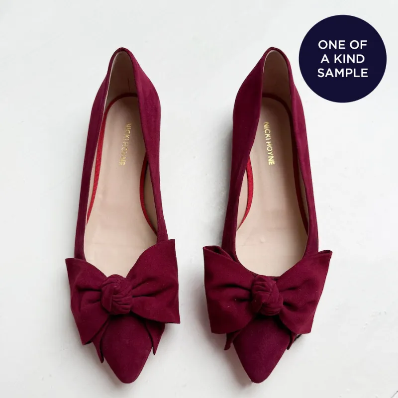 ReSELL - Bow Flat Sample - Burgundy 39 sold by Nicki Hoyne