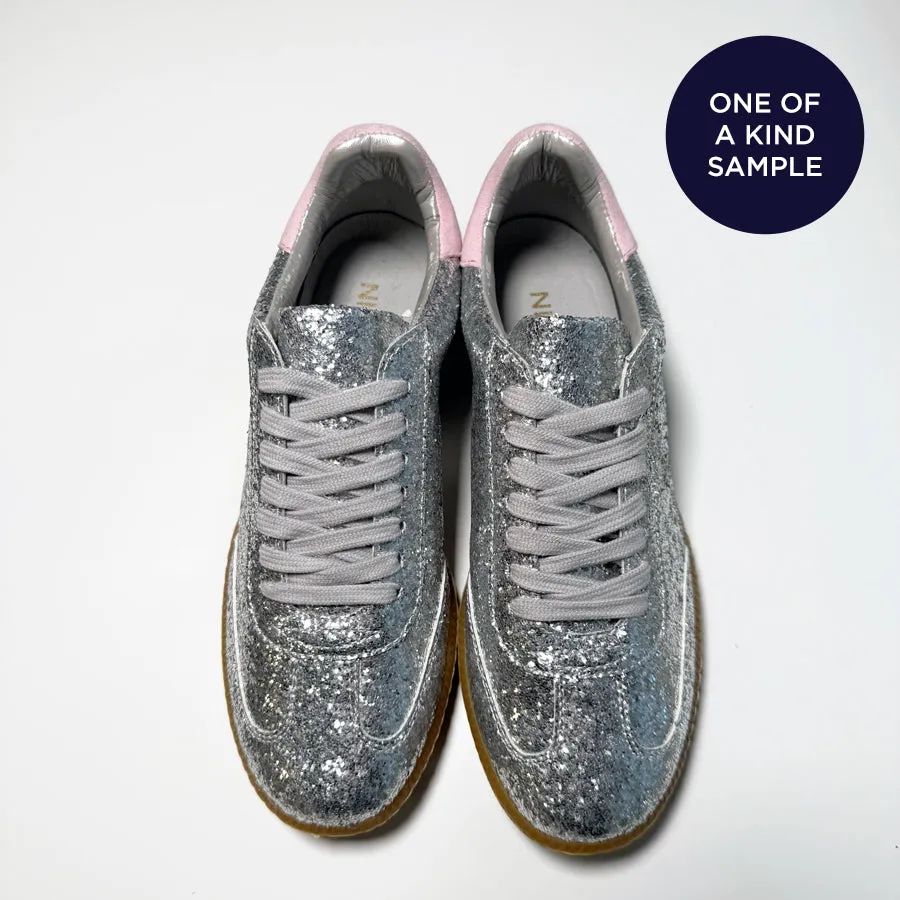 ReSELL - Sporty Trainer Sample - Silver Glitter/Pink 39 sold by Nicki Hoyne