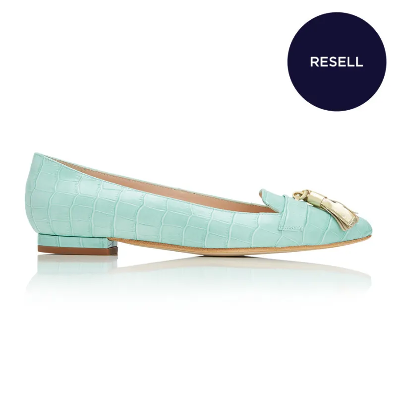 ReSELL - Tassel Flat - Mint/Gold 38.5 sold by Nicki Hoyne