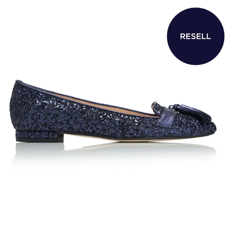 ReSELL - Tassel Flat - Navy Glitter 37 made by Nicki Hoyne