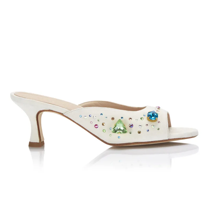 The Moment Peep Toe Kitten Heel - Ivory sold by Nicki Hoyne