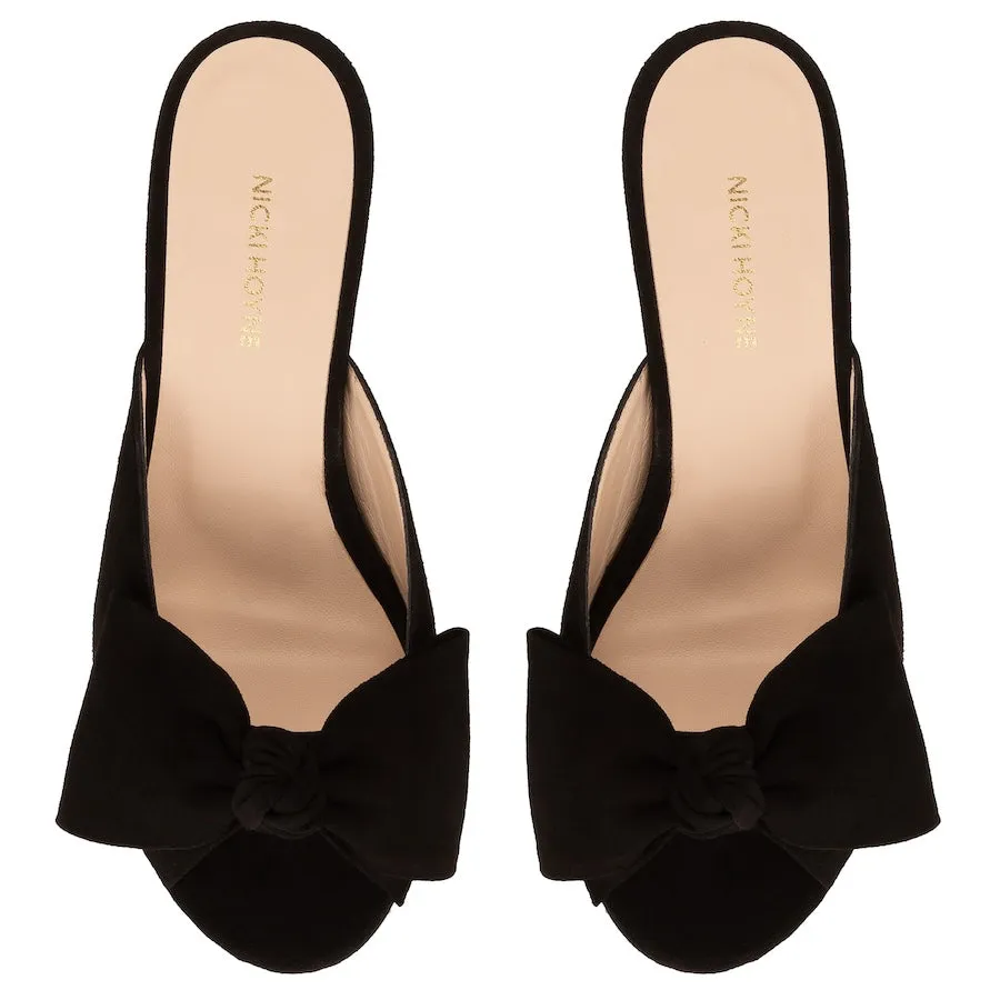 Bow Peep Toe Kitten Heel - Black sold by Nicki Hoyne product image thumbnail 4