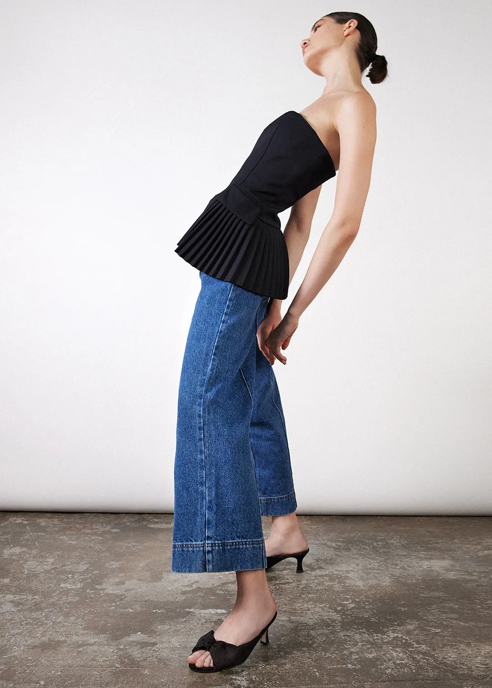 Bow Peep Toe Kitten Heel - Black sold by Nicki Hoyne product image thumbnail 5