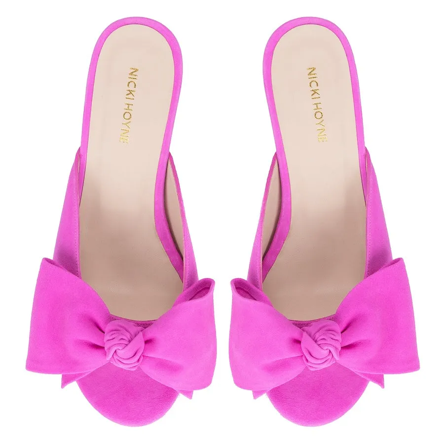 Bow Peep Toe Kitten Heel - Pink sold by Nicki Hoyne product image thumbnail 4